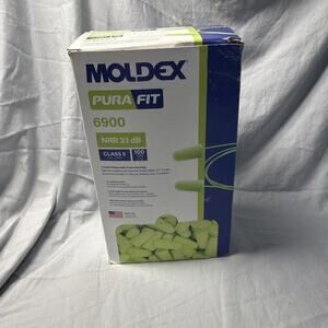 Moldex 6900 Pura-Fit Corded Foam Earplugs 100 Pairs Individually Packaged New